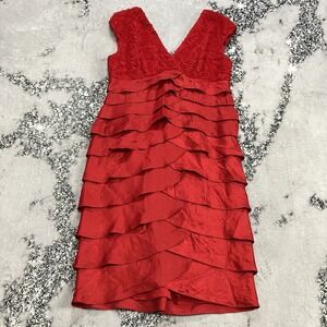 adrianna papell red peplum dress Buy Adrianna Papell Red Mesh Cocktail Midi Dress from Next USA